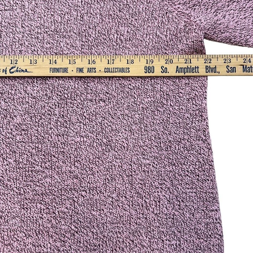 By Design Women's Knit V Neck Long Sleeve Pullover Sweater Heather pink Size 1X - Picture 4 of 9